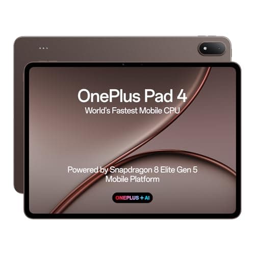 OnePlus, Pad 4, 13.2 inch (33.53 CM), LCD, 8GB RAM, 256GB ROM, WiFi, 8 Speakers, Snapdragon 8 Elite Gen 5, Dune Glow, AI Enabled